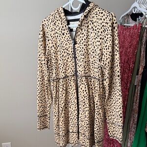 Evy's Tree Cream and Black Patterned Women's Jacket